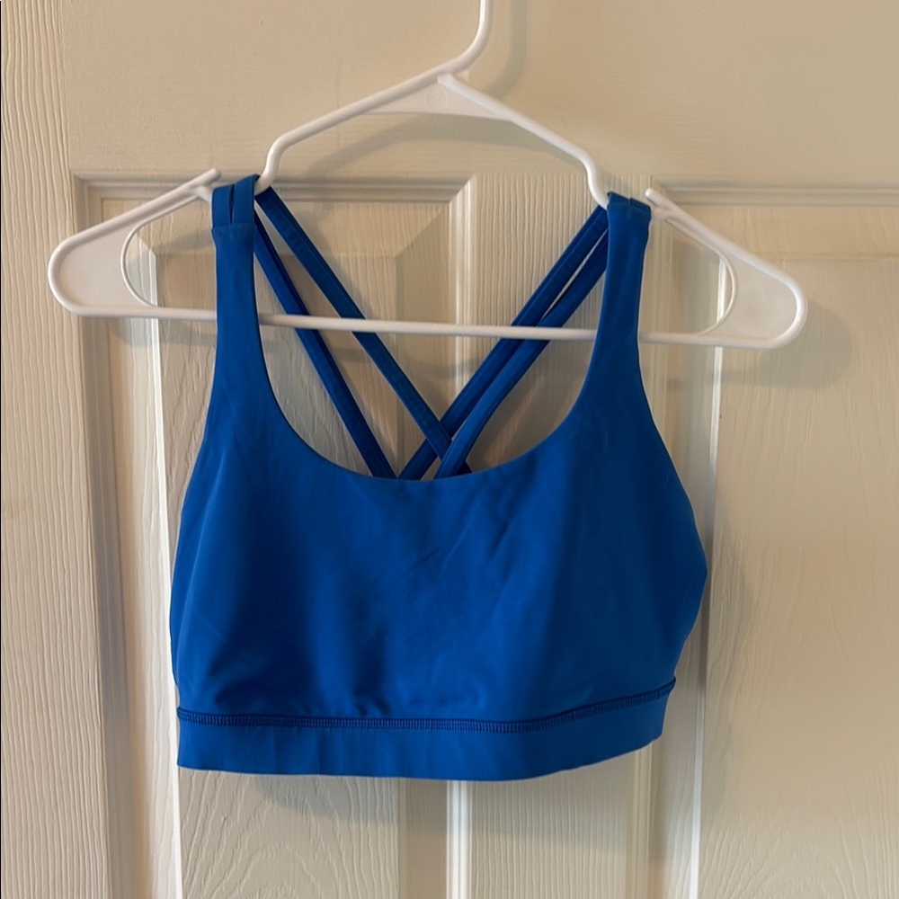 Lululemon Blue Sports Bra with Racerback Design